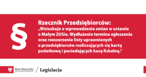 Mały ZUS również dla karty podatkowej? Rzecznik MSP chce zmian