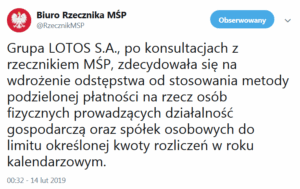 Przedsiębiorcy żądają rezygnacji z podzielonej płatności. Będą zmiany w prawie?