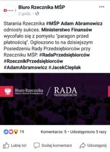 MF wycofuje się z pomysłu na „paragon przed płatnością”