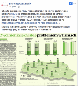 ZUS przeszkoli firmy z kontroli zwolnień