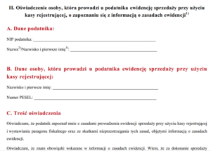 Do 31 maja obowiązkowe oświadczenie od pracowników obsługujących kasy fiskalne
