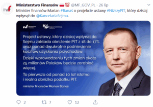 Projekt ustawy podnoszącej KUP i obniżającej stawkę PIT w Sejmie
