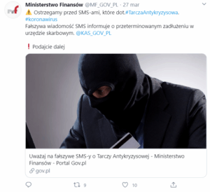 Fałszywe informacje i smsy o przeterminowanym zadłużeniu w US