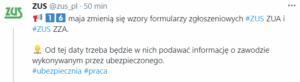 Od 16 maja zmiany w ZUS ZUA i ZUS ZZA. Co się zmieni i jak wypełniać nowe druki?