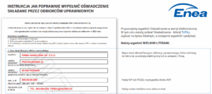 Tańszy prąd dla przedsiębiorców. Wzór oświadczenia z instrukcją wypełniania