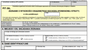 Podatek liniowy 2022 – rozliczenie w PIT 2023