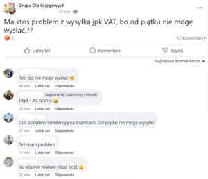 Problem z wysyłką JPK VAT. MF wydało nowy komunikat