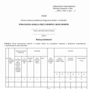 Nowości w księdze przychodów i rozchodów 2026. Projekt 15 zmian Ministra Finansów