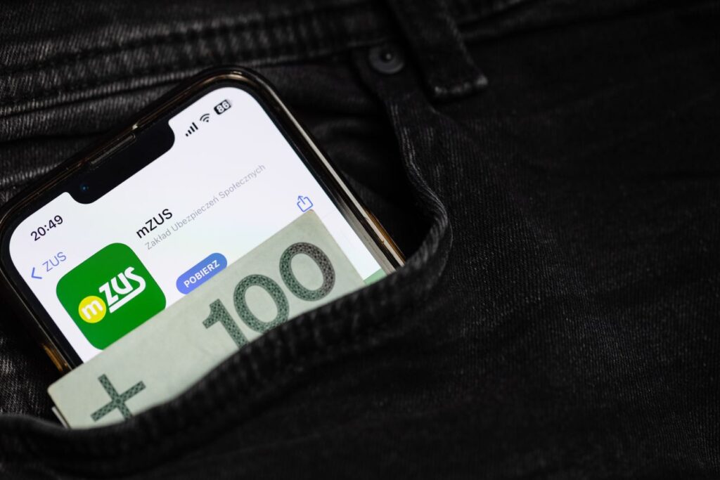 eZUS, telefon, banknot