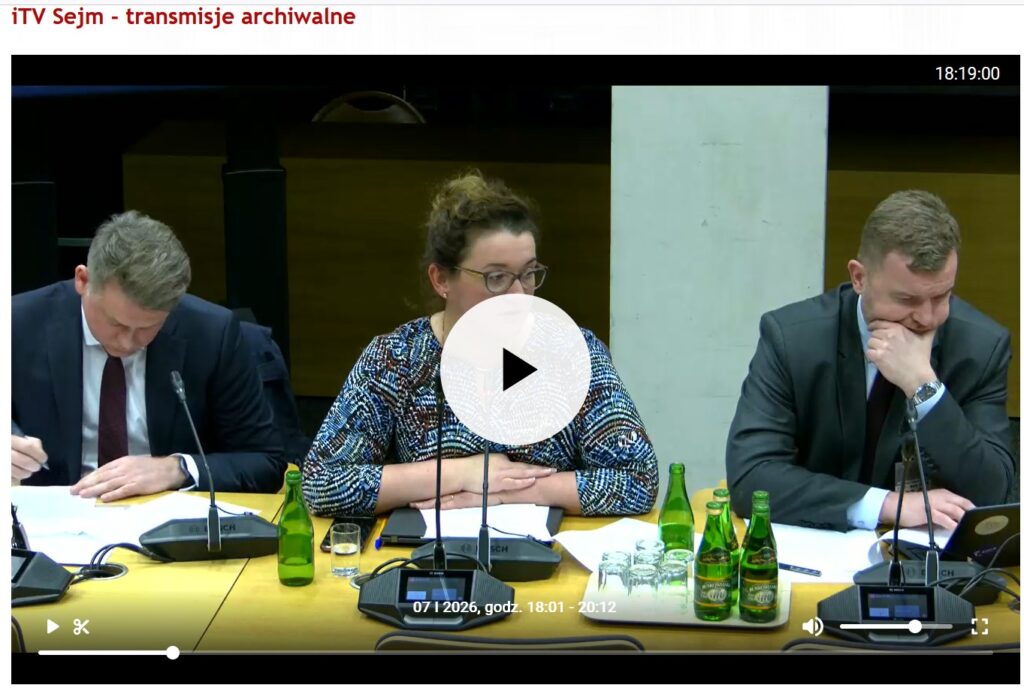 transmisje sejmowe posiedzenie komisji gospodarki KSeF
