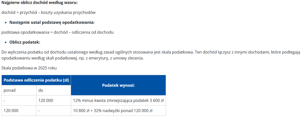 Podatek, działalność nierejestrowana