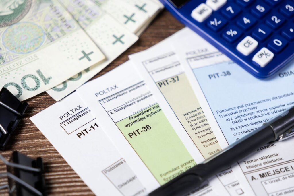 Deklaracje PIT, PIT-11, PIT-26, PIT-37, PIT-38, kalkulator