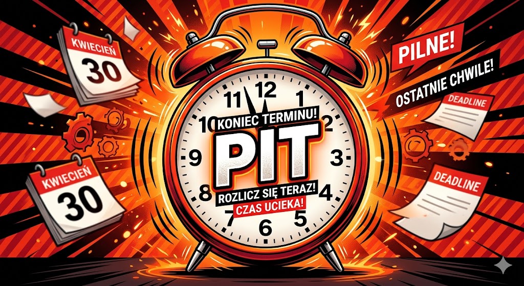 Rozliczenie PIT, budzik, koniec terminu