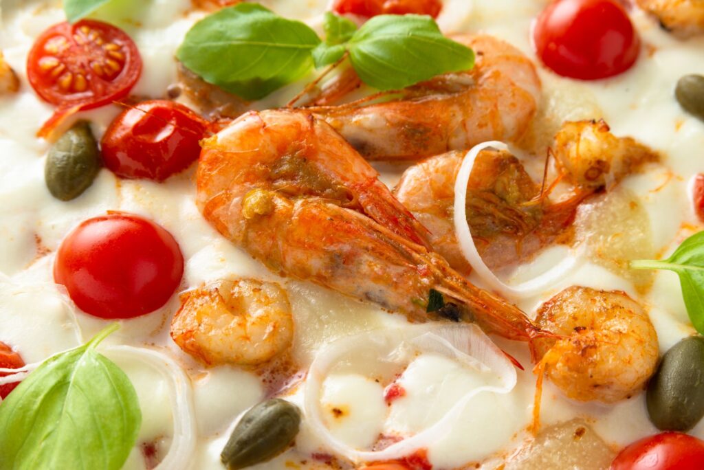 pizza krewetki