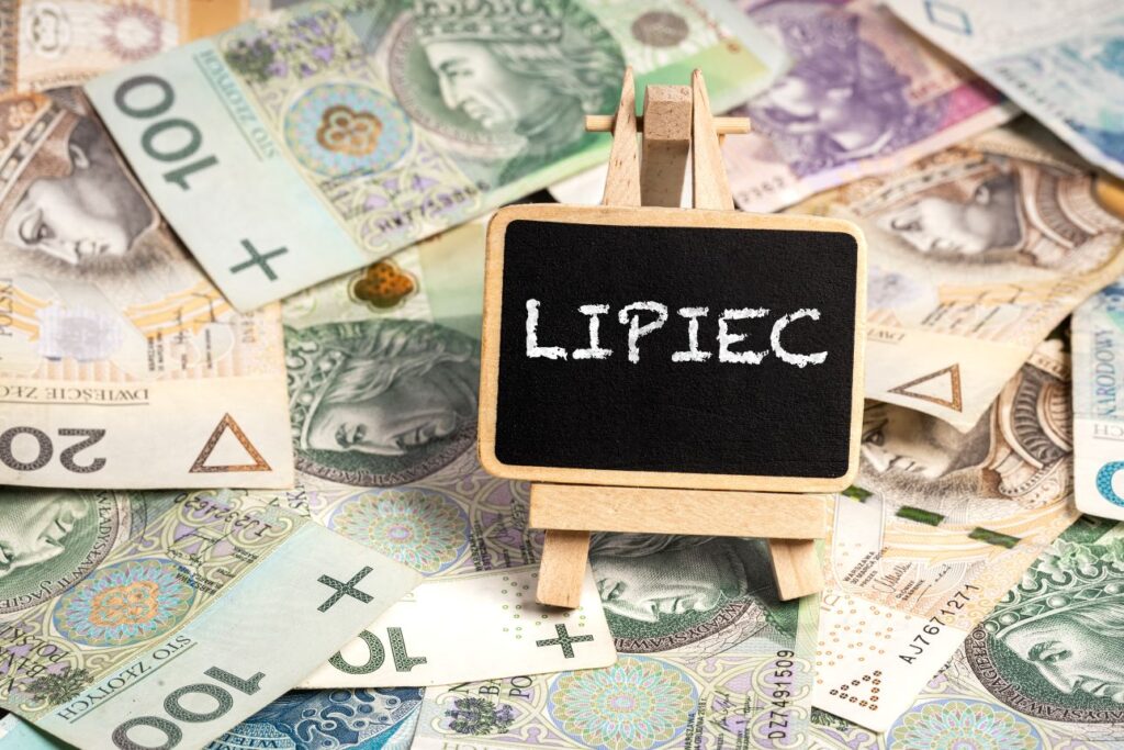 lipiec, banknoty