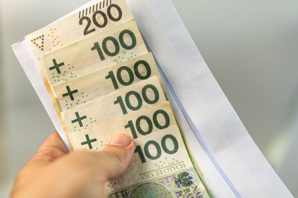 Pieniądze, banknoty, PLN,